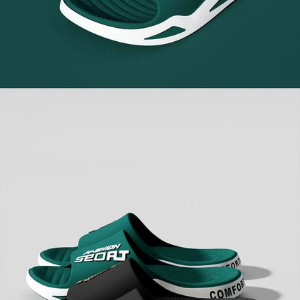High Quality Men's Summer Fashion Thick Sole Sandals,Viral Beach Pool Slides,Non-Slip Bathroom Slippers,Trendy Male Sports Shoes