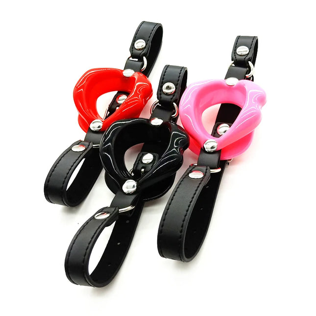 Female Blowjob Toy Sex Slave Rubber Lips O Ring Open Mouth Gag Oral Fetish Bdsm Bondage Restraints Erotic Sexual Toys Adult Game