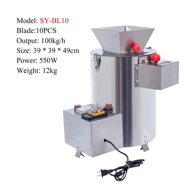 PBOBP 550w Commercial Automatic Chestnut Peeling Machine 10 Blade Household Chestnut Peeler 220V Chestnuts Sheller