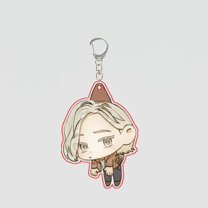 RE9 RE Game Leon Claire Acrylic Keychain Zombie Survival Horror Game Fans Gift Backpack Pendant Anime Cosplay Accessories