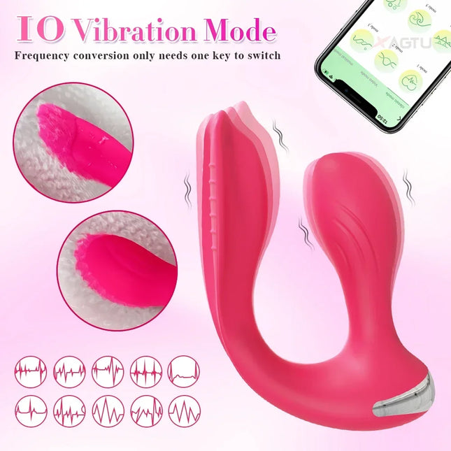 2 in 1 Sex Toys Anal Plug Penetration Vagina Vibrator Masturbation Tools for Couple Anal Masturbator Butt Plug Vibrating 18