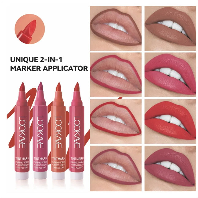 Matte Liquid Lip Liner Marker Pen Dyeing Lip Gloss Waterproof Long Lasting Lipstick Pencil Sexy Lips Contour Makeup Cosmetics