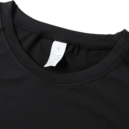 New Men's Running Compression T-Shirt Short Sleeve Gym Workout Shirts Fitness Shirts Men's Jogging Sportswear Sweatshirts
