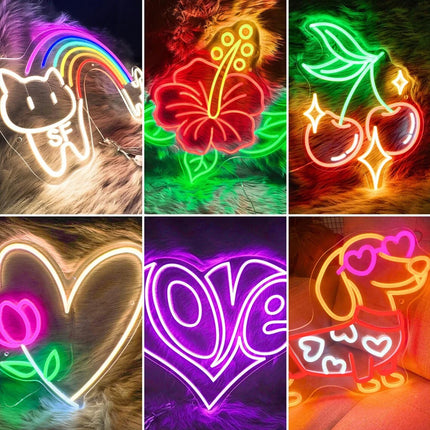 Custom Neon Sign UV Print Personized Acrylic LED Sign for Bar Wedding Party Neon Light Business Logo Sign Night Lamps Decor Sign