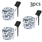 3Pcs White / 7M 50LED