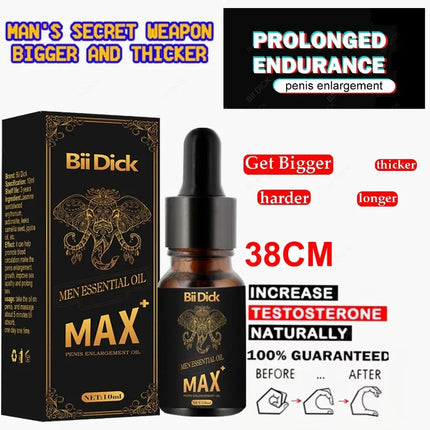 10pcs Penies Enlargment Oil Penis Thickening Growth Increase Big Dick Enlarge For Men Enhanced Erection Sex Big Cock Massage Oil