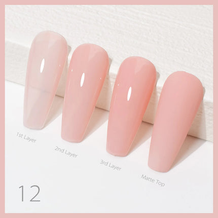 9ml CANNI Nail Gel Polish HEMA FREE TPO FREE French Nail Design Rubber Base Gel Builder Nail Gel In Bottle Semi Permanent Gel