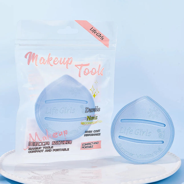 Life Girls Macaron Color Powder Puff Makeup Sponge Cushion Soft Thick for Dry Wet Use High-Coverage Base Makeup Application