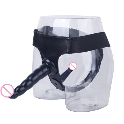 Strap on Double Penis Dildo Dual Ended Strapon Dildo Adult Sex Toys Vagina Prostate Massager for Man Woman Couples Sex Toy Shop