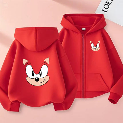 Children Supersonic Animals Cardigan Zipper Style Hoodie Sweatshirt Boys Girls3-12Yrs Loose Casual Charming Sports Coat Clothing