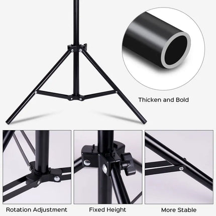 26cm 10inch Led Selfie Ring Light Round Ring Lamp with Phone Holder Photography Fill Lighting with Tripod for Youtube Live Video