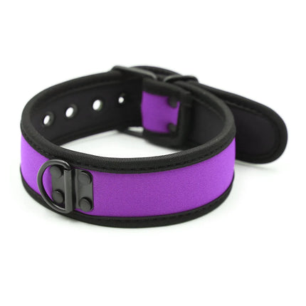 Adjustable Pink Neoprene Neck Collar Soft Padded Choker BDSM Bondage Slave Restraint Adult Game Sex Toy for Couples Fetish