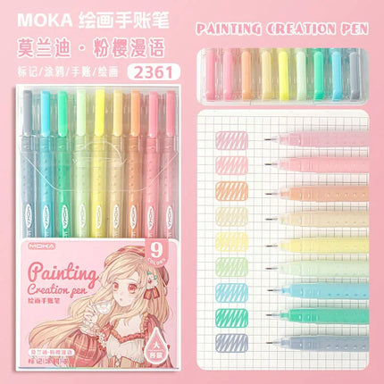 150/6 Colors Colors Large Capacity Acrylic Gel Pen 1.0mm Painting Drawing Student Writing Pen Office School Supplies Stationery