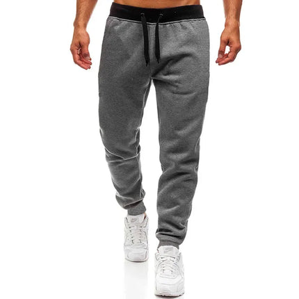 2026 New Sports Pants Spring and Autumn Pants Jogging Pants Casual Sports Men's Fitness Solid Color Jogging Pants 3 Colors