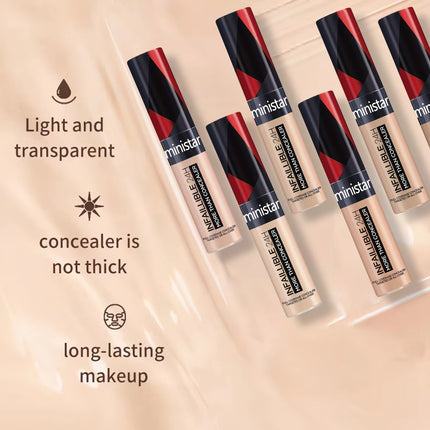 1pc full coverage concealer, waterproof, sweat proof, stain resistant, durable, creating a perfect skin makeup look