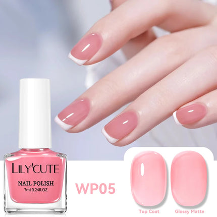 LILYCUTE 7ml Holographics Nail Polish Colorful Shining Effect Air Dry Glitter Nail Art Varnish No Need Lamp Nail Care Polish