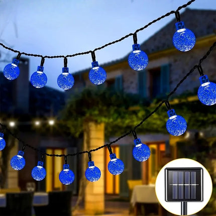 Solar Bubble Ball Light String Crystal Ball Solar Light with 8 Functions 200LEDs Christmas Halloween Festival Decorations