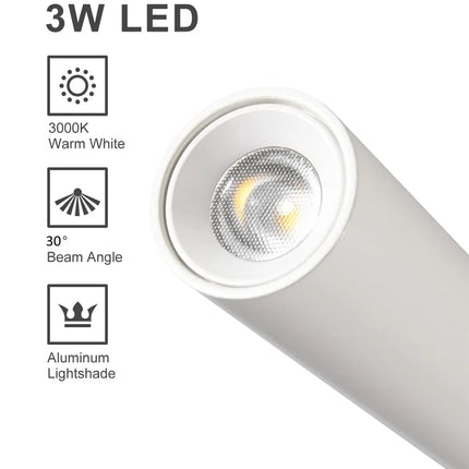 Tokili LED Lamp for Reading Books Interior Wall Decor Night Lamp Sconce Indirect Luminaire Working Study 3W Focus LED AC100-240V