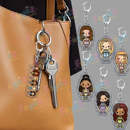 Cool K-pop Katseye Keychain Accessories Bag Charms Cute MANON ‌SOPHIA Womens ‌DANIELA Gamer Keyrings Jewelry Fans Freinds Gift
