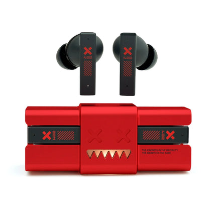 Zombie Cat -45dB ANC Bluetooth Earphone Deep Bass Active Noise Reduction Headphones Sport Bluetooth 5.4 Earbuds with Necklace
