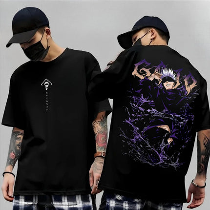 Anime Gojo Satoru Jujutsu Kaisen Printed T-shirt Men's and Women's T-shirt Men's Top Sports T-shirt Men's T-shirt Summer Tee New