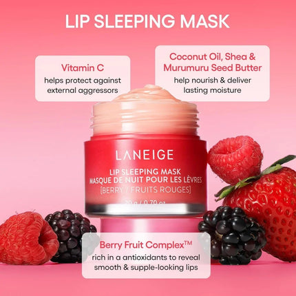 Laneige Lip Mask Jelly Sleep Lip Balm Night Repair Moisturise Treatment 4*8g 5*3g Set Hydrate Light Nourishment Christmas Gifts