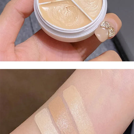 6Colors Concealer Palette Cream Texture Covers Acne Marks Dark Circles Multifunction Face Makeup Lasting Brighten Face Cosmetics