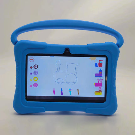 Kids Android 12 Tablet 7inch HD 1024x600 Screen Android Quad Core 1GB 32G WIFI 3000mAh Learning Children Tablet Drop-proof Case