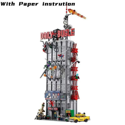 2026 New Moc The Bugle Building Of Daily Avengers Tower Bricks Building Blocks Dispaly Model Building Birthday Gifts For Teenage