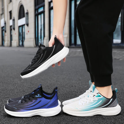 Men's Running Shoes Breathable Mesh Comfortable Sports Sneakers Soft Bottom Non-Slip Lightweight Footwear for Running