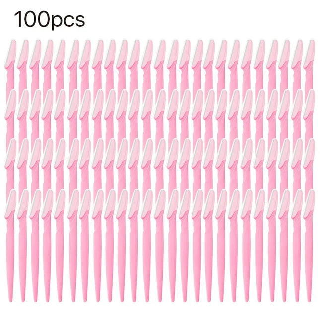 5-100PCS Eyebrow Trimmer Blade Face Razor 1 Color Face Blade Shavers Hair Remover Shaver Safety Razor Microblading Too