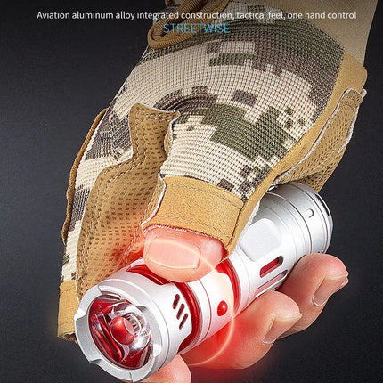 Mini EDC Flashlight Rechargeable Pocket Torch Light Outdoor Camping Fishing Hiking Self Defense Emergency Keychain Flashlights