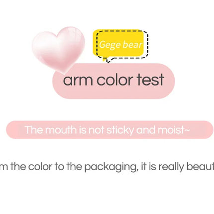 Silky Glossy Lipstick Gege Bear Pump Lips Moisture Water Bomb Comfortable Ultra Sheen Non-Stick Cup Lip Balm