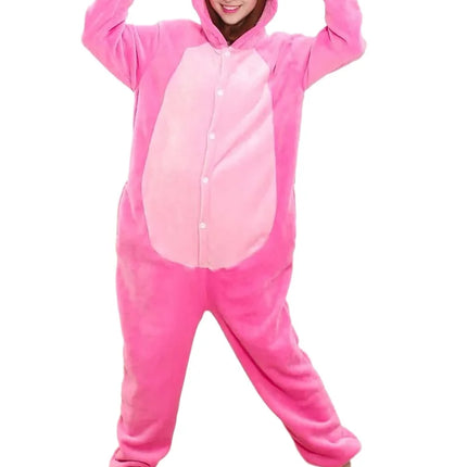 Stitch Pluto Eeyore Tiger Onesies Kigurumi Cosplay Costume  Animal Piglet Tigger Olaf Anime Pajamas Adults Jumpsuits Homewear