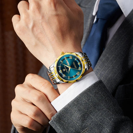 PAAZOMU 2025NEW Luxury Quartz Man Wristwatch Sport Men Watches Waterproof Luminous Date Stainless Steel Men's Watch