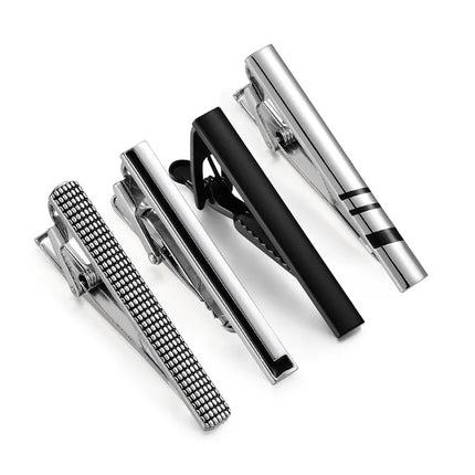 Minimalist Tie Clip For Men Tie Clip To Man Shirt Business Party Gift Box Jewelry Men's Cuff Luxury Man Fashion Cufflinks Lawyer