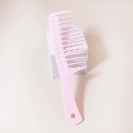 1pc Detangling Comb Professional Handle Cutting Hairdressing Comb Styling Barber Tooth Comb Travel，Special for real hair wigs