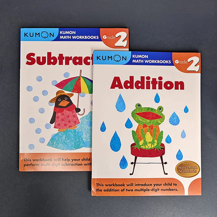 2/3 Book Kumon Calculation Math Workbooks English Book Math Problems Exercises Teaching Books Grade1-Grade4 For Age 6-10 Years