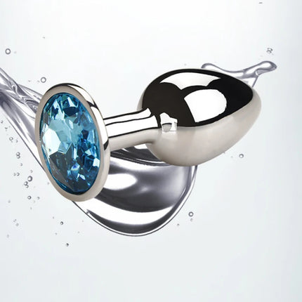 Metal Anal Plug Butt Diamond Plug Sexy Toy Gem Base Beginner Butt SM Toys For Women Men Couples Adult Game Anal Adult Products