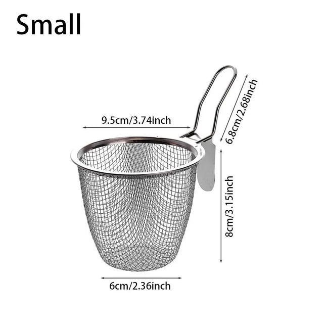 Mesh Strainer Spoon Wall-mounted Frying Filter Basket Spicy Hot Pot Korean Noodles Scoop Kitchen Tableware Cooking Utensils