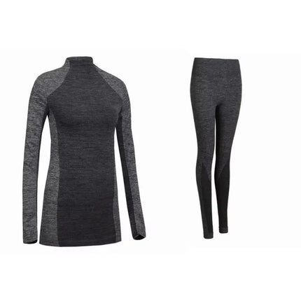 Seamless women thermal suit shape soft warm thermal underwear set AliExpress hot sale