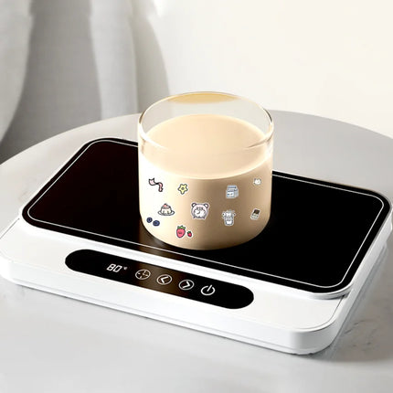 Electric Mug Warmer 50W Cup Heater with 9 Gear Temperature Control Hot Plate Coffee Milk Heater for Home Office Use 220V