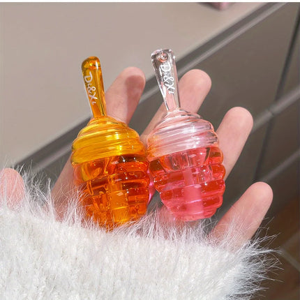 Small Honeypot Lip Oil Moisturizing and Fading Lip Pattern Water Lip Balm Dudu Lips