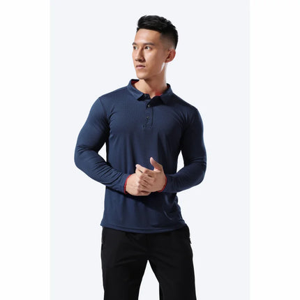 Fashion Long Sleeve Quick-drying Sports Polo Shirt Custom Logo Print Embroidery Breathable Summer Men And Women Tops S-6XL 2025