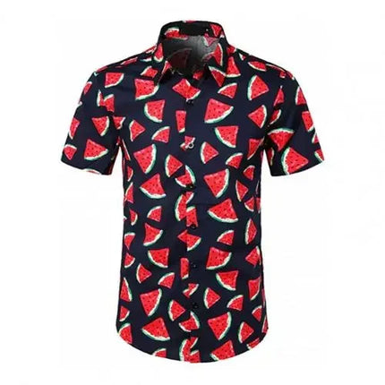 Shirt For Mens Hawaiian Banana Fruit Casual 3D Printed Beach Short Sleeve Brand Imported Clothing Plus Size Streetwear Vacation