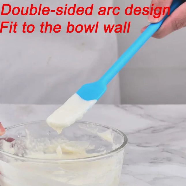 Silicone Baking Scraper Long Handle Cream Cake Spatula Kitchen Non-Stick  Butter Chocolate Flour Baking Kitchenware Accessories