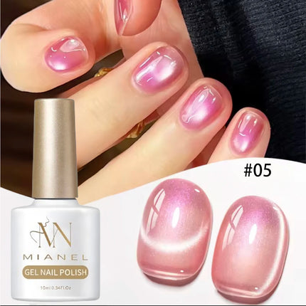 1-6PCS Popular Winter Internet Celebrity Hot-selling Northern Lights Cat Eye Magnet Gel Nail Polish Nail Art Nail Supplies