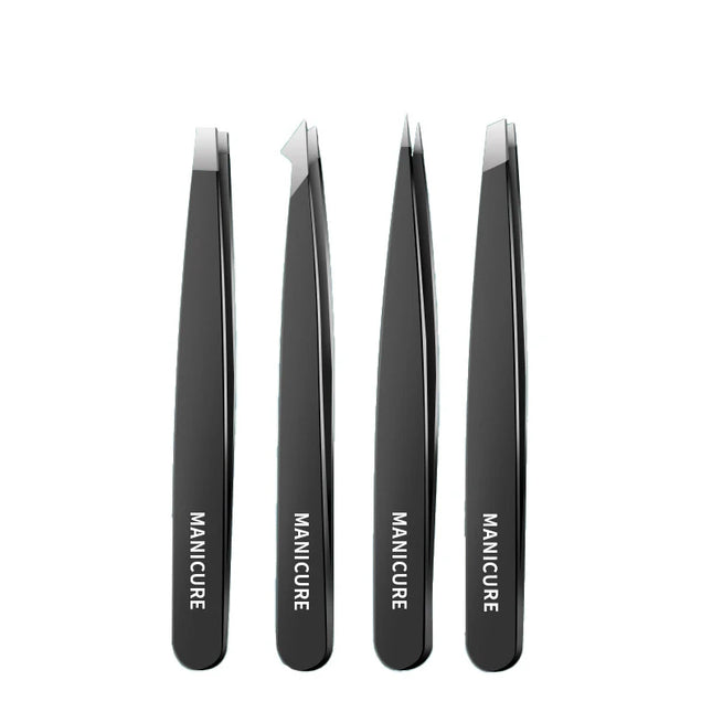 Professional Eyebrow Tweezers Set Stainless Steel Tweezers for Removing Blackhead Ingrown Hairs Eyelashes Clip Makeup Tools