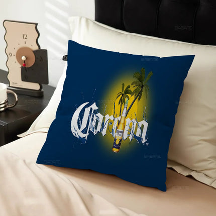 C-Corona E-Extra Beer Cushion Cover Inches Farmhouse Decor Home Throw Pillow Covers For Couch Decorations