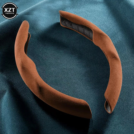 2pcs 36-38CM PU Car Steering Wheel Cover Liquid Feeling Universal Car Interior Accessories Car styling